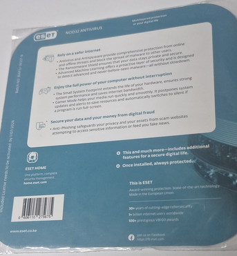 Eset Antivirus NOD32 1 Year 4 Devices reliable Privacy and Performance
