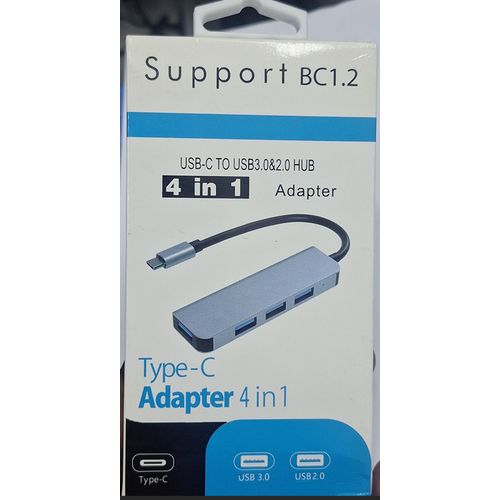 Type c 4 in 1 Adapter, Type C Adapter 4 in 1 fast data transfer Durable and Stylish