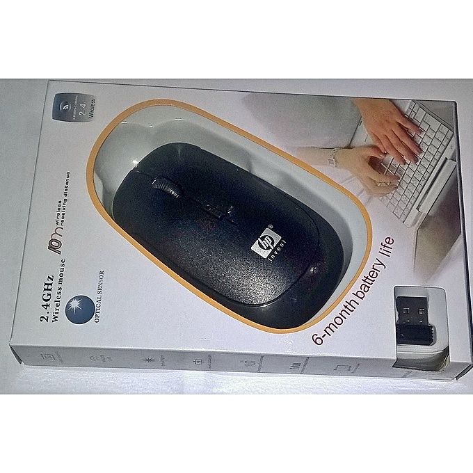 HP Wireless Mouse -Black// Slim  Ergonomically designed for comfortable grip.