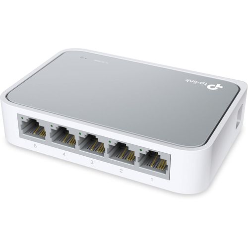 TP Link 5 Port 10/100 Mbps Fast Ethernet Switch, Desktop Ethernet Splitter, Ethernet Hub, Plug & Play, Fanless Quiet, Desktop Design