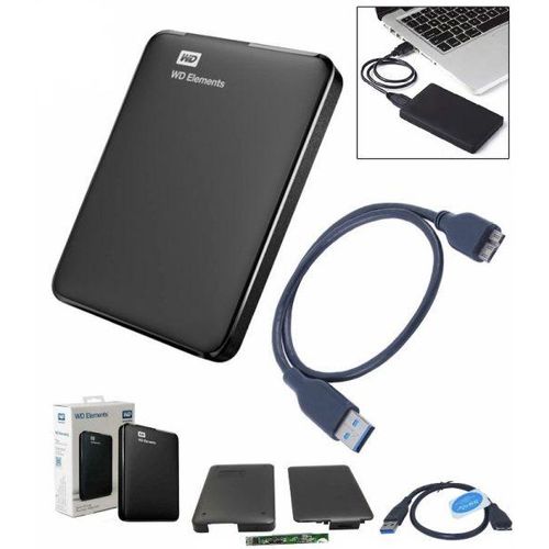 WD Elements USB 3.0 WD Elements External Hard Disk Casing Case Enclosure -Ultra fast data transfers