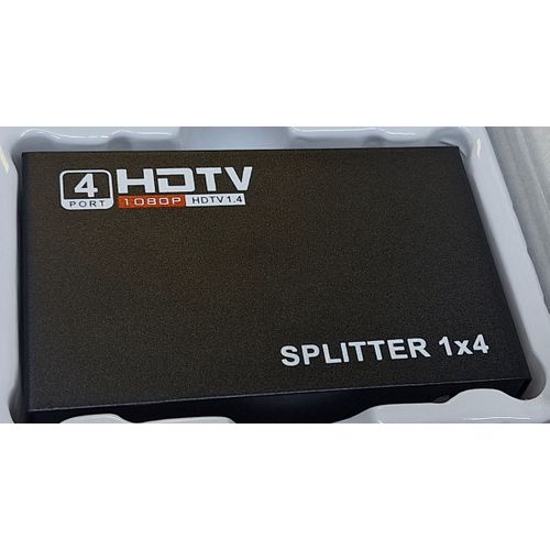 HDTV HDMI Splitter 1 Input 4 Output - 4 Ports HDMI Splitter  High Quality, 100% Tested with stable performance