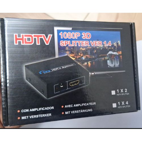 HDTV HDMI Splitter 1 Input 4 Output - 4 Ports HDMI Splitter  High Quality, 100% Tested with stable performance