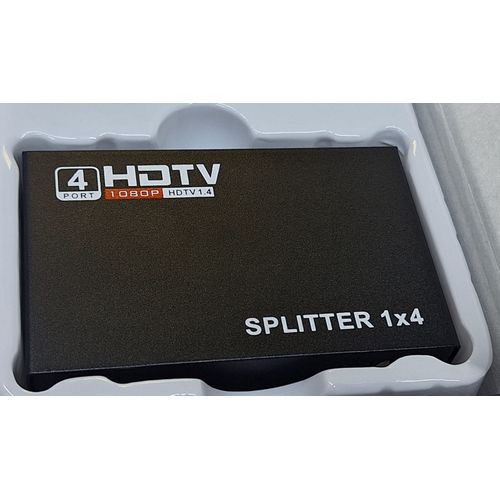 HDTV HDMI Splitter 1 Input 4 Output - 4 Ports HDMI Splitter  High Quality, 100% Tested with stable performance