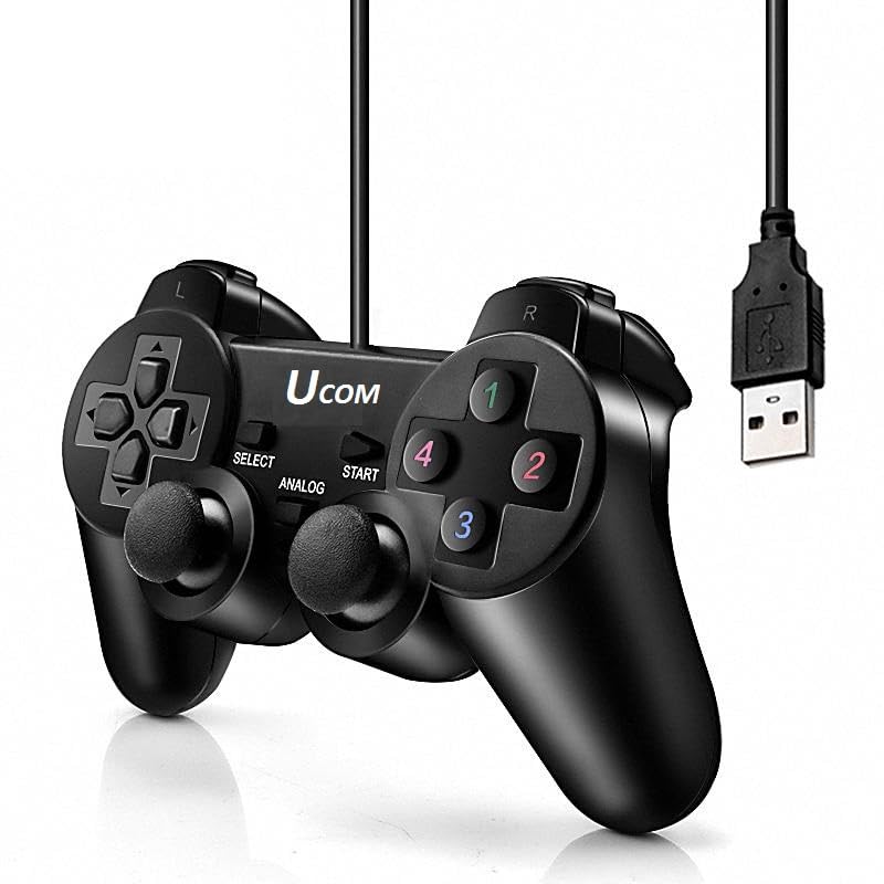 UCOM PC USB Dualshock Game Controller/ Pad -Single User,100% Guaranteed Quality