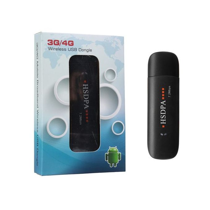 Hsdpa Safaricom, Airtel & Telkom -4G/3G Universal Modem Sim 7.2Mbps - Black