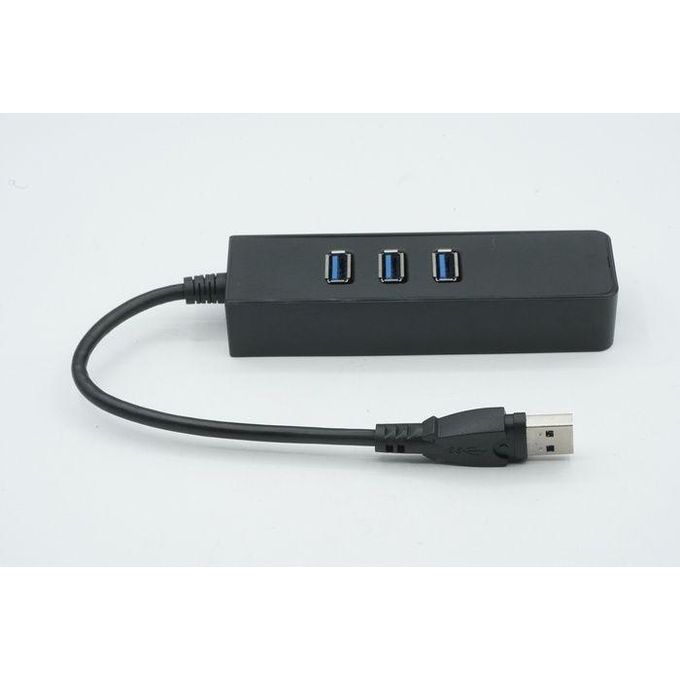Type C to RJ45 10/100/100 Gigabit Ethernet Network Adapter + 3 Port USB 3.0 Hub DATA CABLE