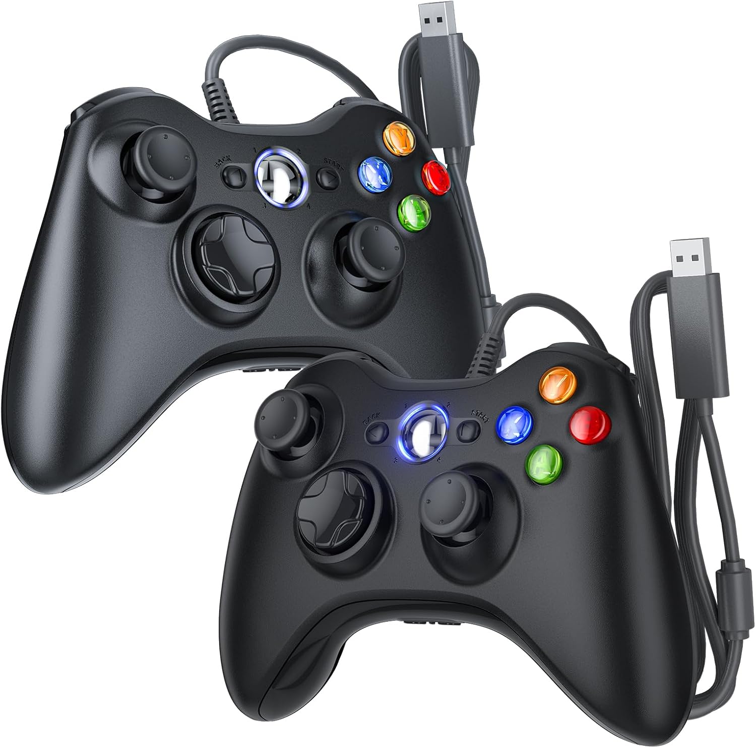Microsoft XBOX 360 Wired Gamepad/ Game pad/ Controller Compatible with Microsoft Xbox 360/360 Slim and PC Windows