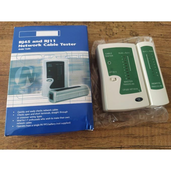 Network Cable Tester for LAN RJ45 RJ11 Cable RJ45 Ethernet Cable Tester