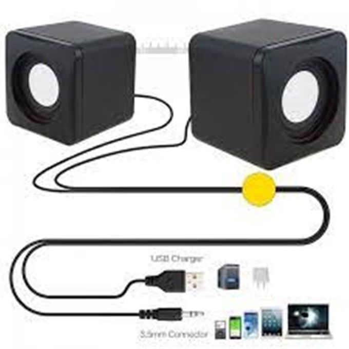 Multimedia Desktop Laptop USB Multimedia Speaker simple design with convenient volume control
