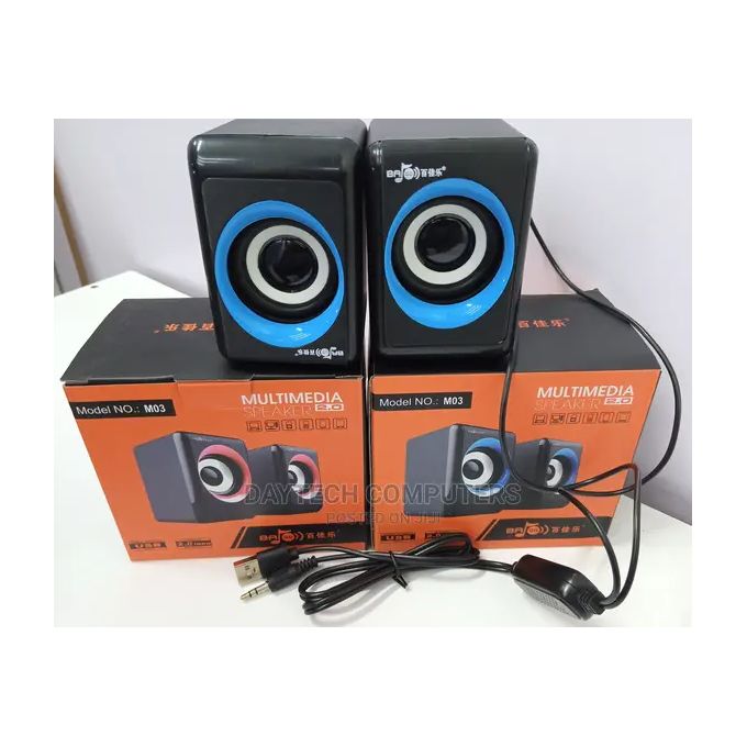 Multimedia Desktop Laptop USB Multimedia Speaker simple design with convenient volume control