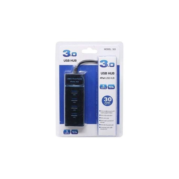 USB HUB 4 PORT USB HUB SPLITTER EXPANSION LAPTOP ADAPTER