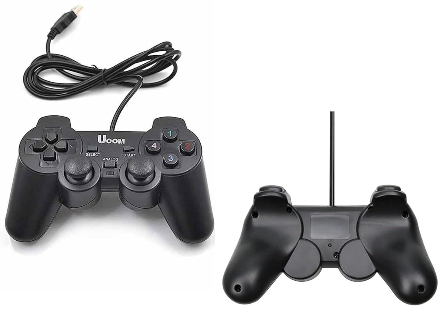UCOM USB Gamepad/Joystick/Wired Controller for PC with dual vibration motor & dual analog key