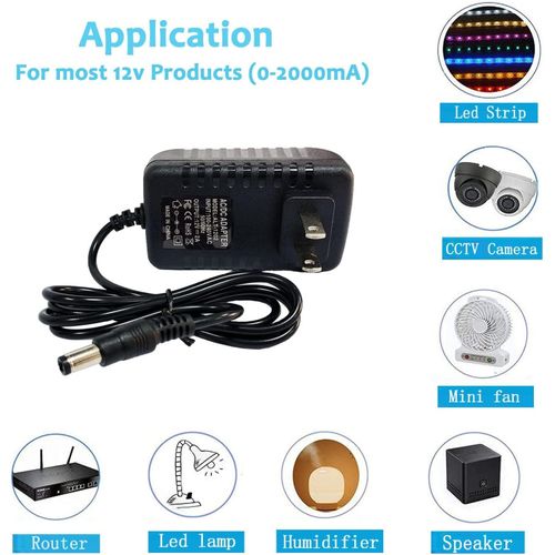 12V 2A Power Adapter Charger For CCTV Cameras, Routers very high quality adapter with warranty