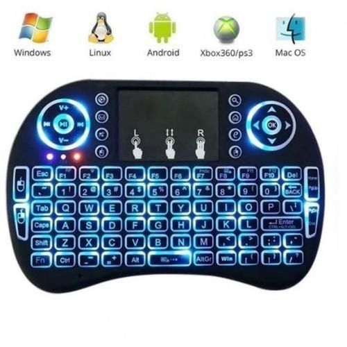 Mini WIRELESS KEYBOARD WITH TOUCH PAD AND BACKLIGHT - With Multimedia Control Keys and PC Gaming Control Keys
