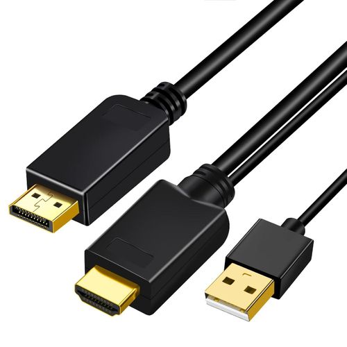HDMI TO DISPLAY PORT CABLE-HIGH QUALITY PLUG AND PLAY CABLE