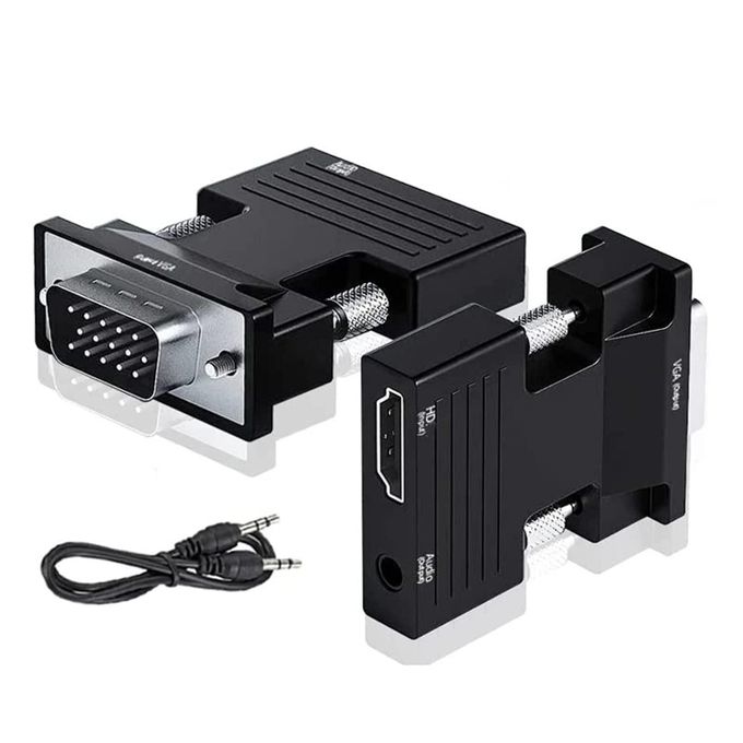 HDMI HDTV To VGA Converter With Audio And DC 5v 100% Tested and Verified , Portable and Durable