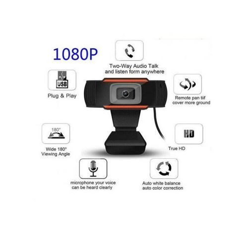 FULL HD 1080P WEBCAM WITH MICROPHONE -HIGH DEFINITION CAMERA WITH HIGH RESOLUTION