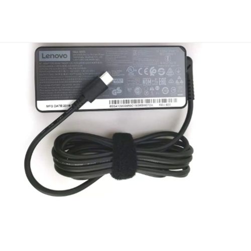 Lenovo Laptop Charger-65w USB Type-C AC Adapter With Power Cable Complete
