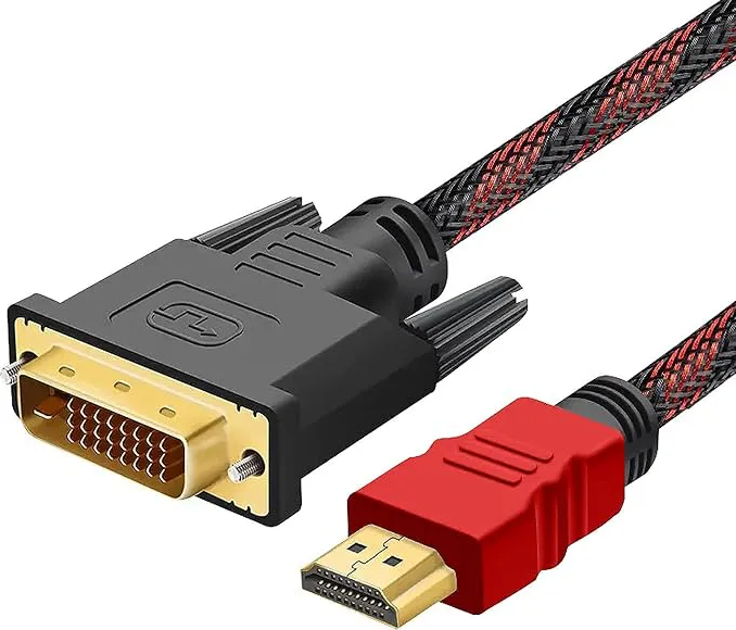 HDMI to DVI Adapter Cable, Bi-Directional 1080P HDMI to DVI Adapter Cable,  HDMI-A to DVI (Male) Adapter Cable, Bi-Directional 1080P, Gold-Plated