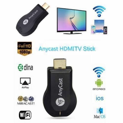 Anycast M9 Plus Wireless HDMI Adapter – Screen Sharing Dongle for TV, Projector, and Monitor Streaming