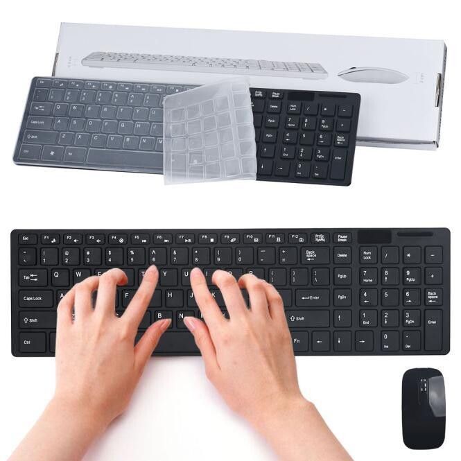 K-06 2.4G Wireless Keyboard and Mouse Combo Computer Keyboard with Mouse Plug and Play for Laptop -Black