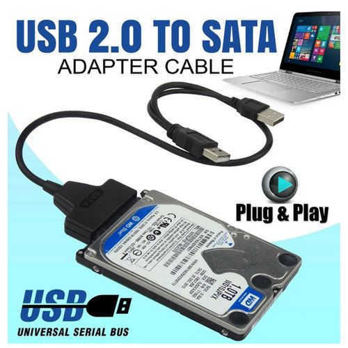 USB 2.0 To SATA 2.5 Inch Hard Disk Adapter Cable With Power