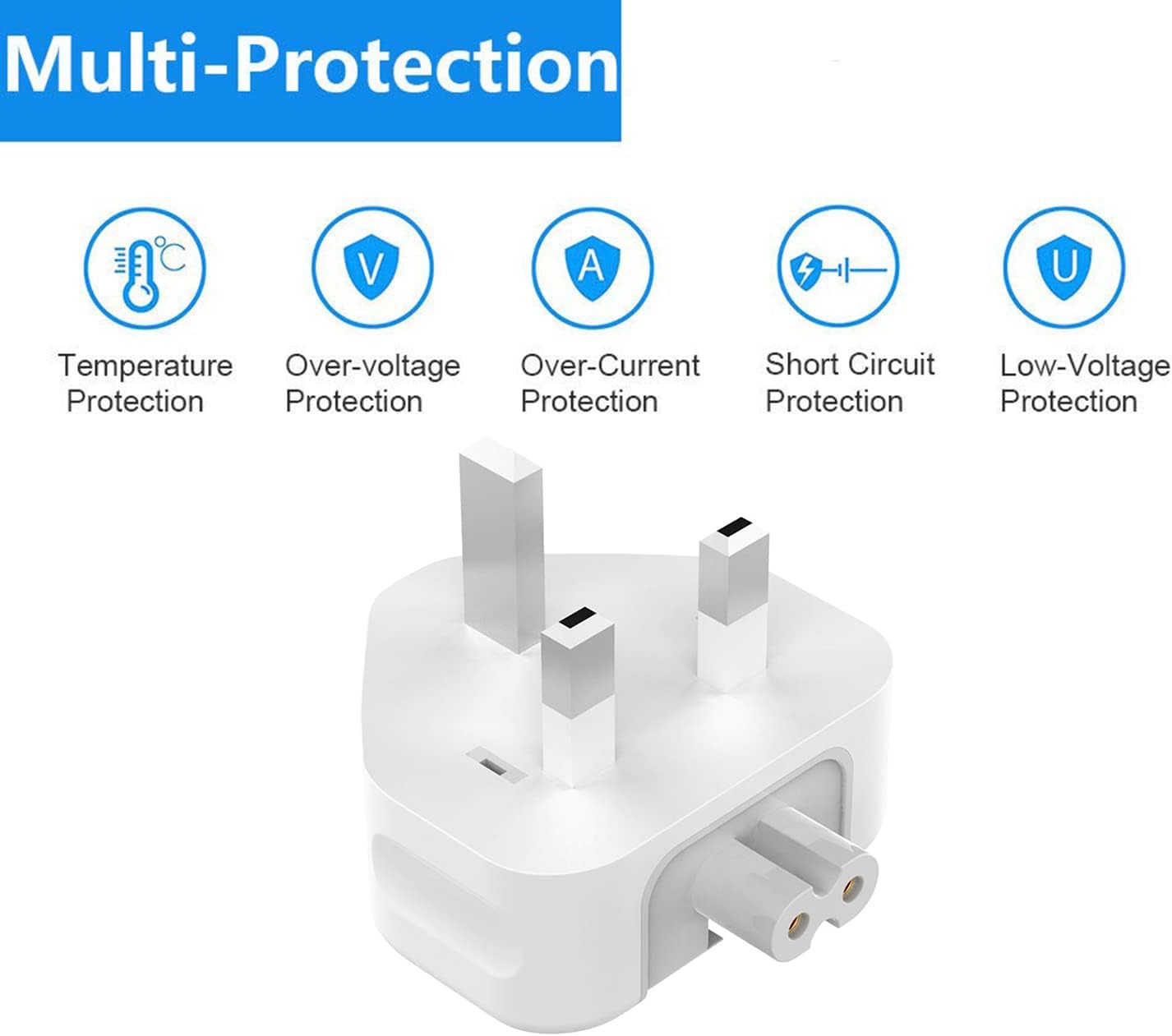 Apple 3 Pin Plug Adapter for MacBook Charger 100% Tested with a considerate Design