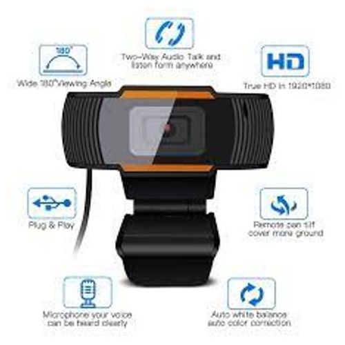 Webcam 1080P Full HD USB Web Camera With Built in Microphone