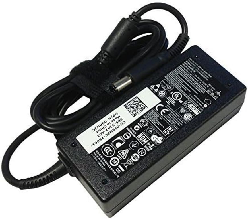 DELL Laptop Charger / Adapter 19.5V 3.34A - (BIG PIN)  Complete with power cable
