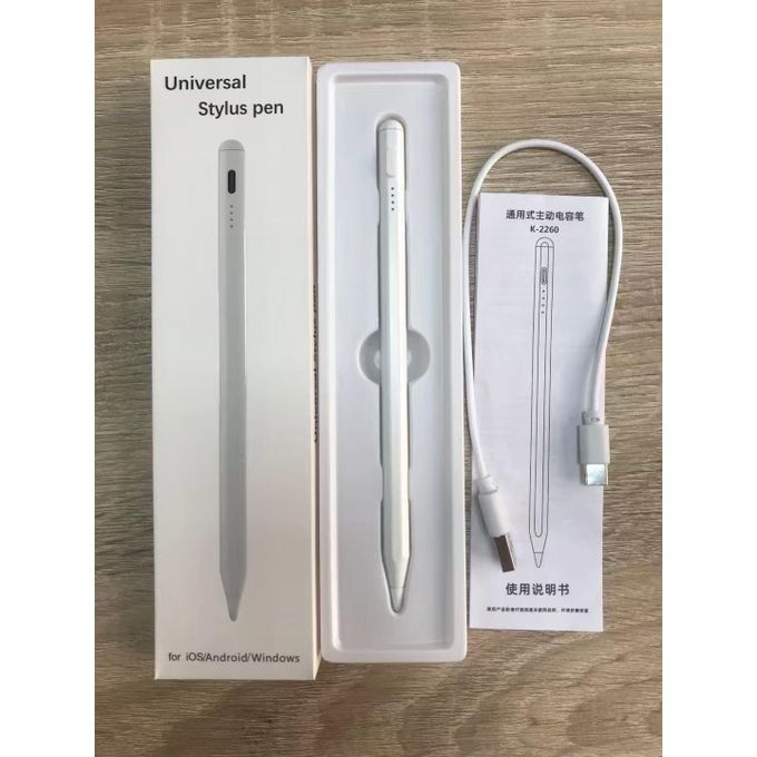 Universal Stylus Pen – Rechargeable Touch Pen for iPads, Tablets, Smartphones, and Laptops (iOS/Android/Windows) – Lightweight Design