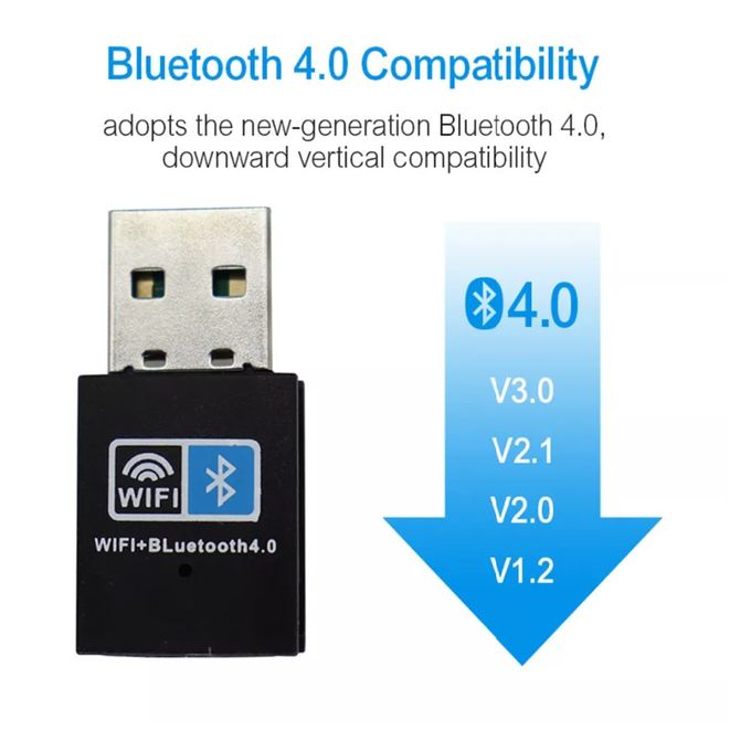 USB Bluetooth + WIFI Adapter Bluetooth Receiver, Bluetooth Dongle.