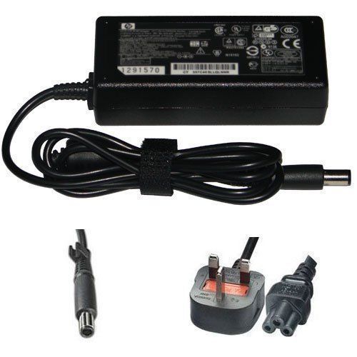 HP Laptop Charger 18.5V 3.5A BIG PIN Complete With Power Cable Black