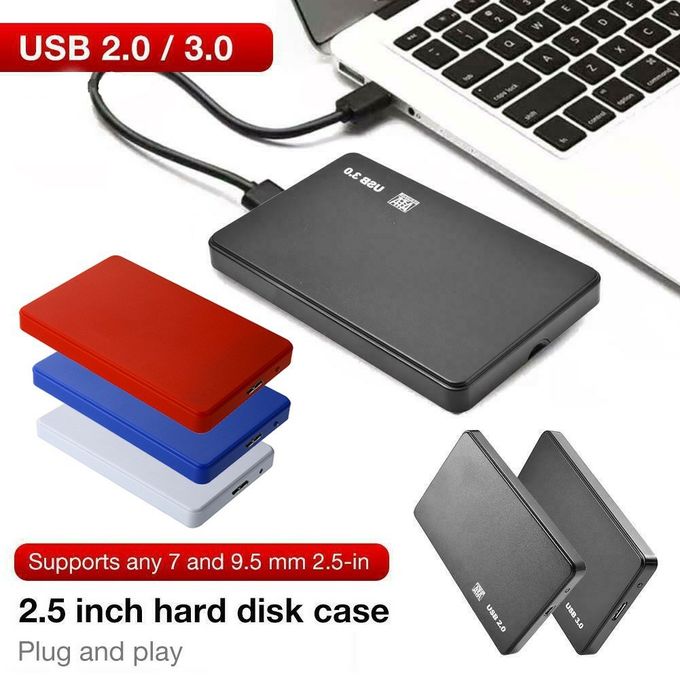 2.5 inch HDD External Case USB 2.0 to SATA External 2.5 Hard Drive Enclosure Disk