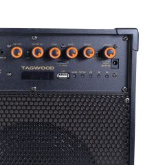 Tagwood LTS-6A Trolley Speaker Porteable Portable Speaker Subwoofer Outdoor Speaker ,Bluetooth,Free Wireless Microphone a Built in Battery Woofer Woofer with microphones