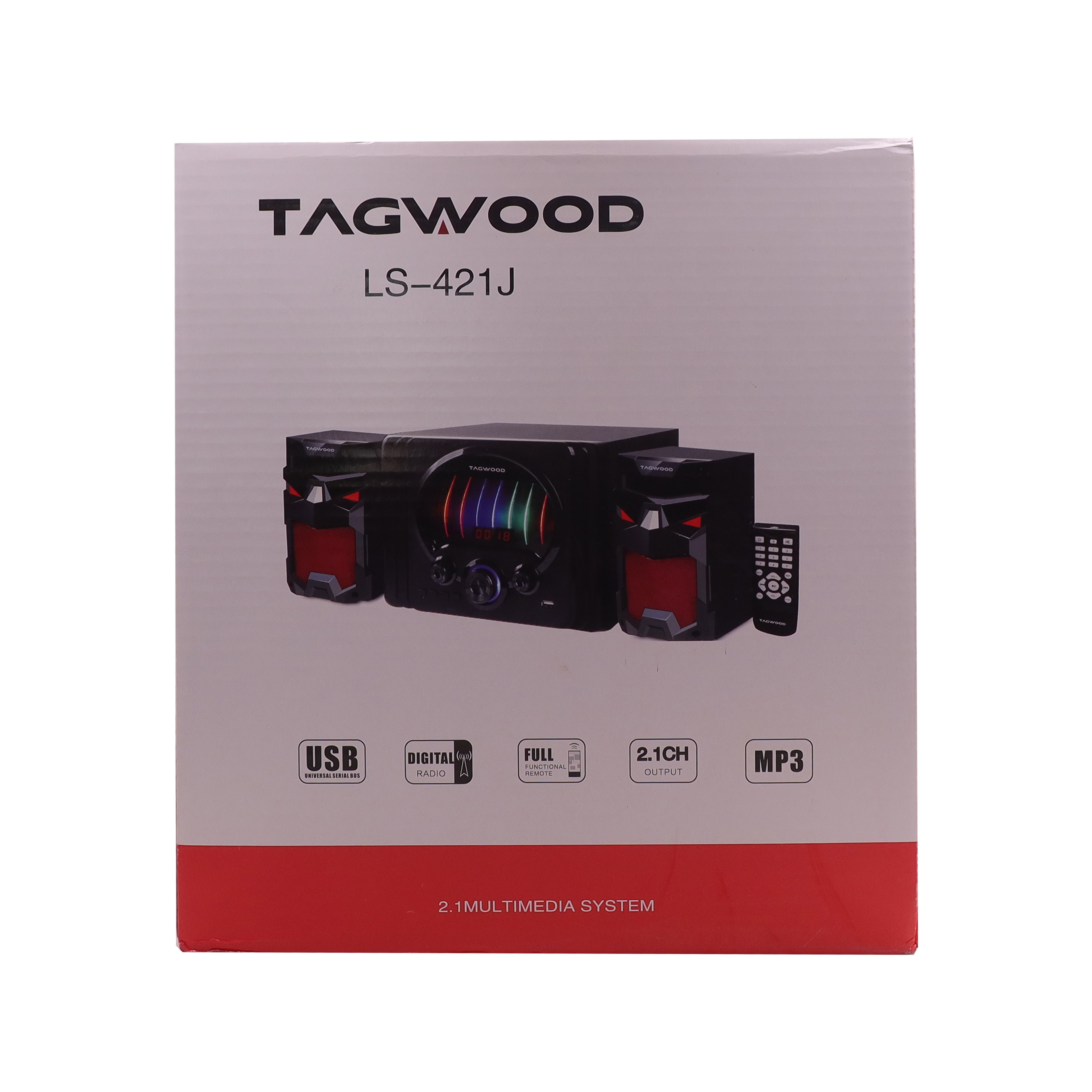 TAGWOOD LS-421J  2.1CH  WOOFER Home Audio SPEAKER BLUETOOTH/FM/SB/USB Subwoofer Speaker System