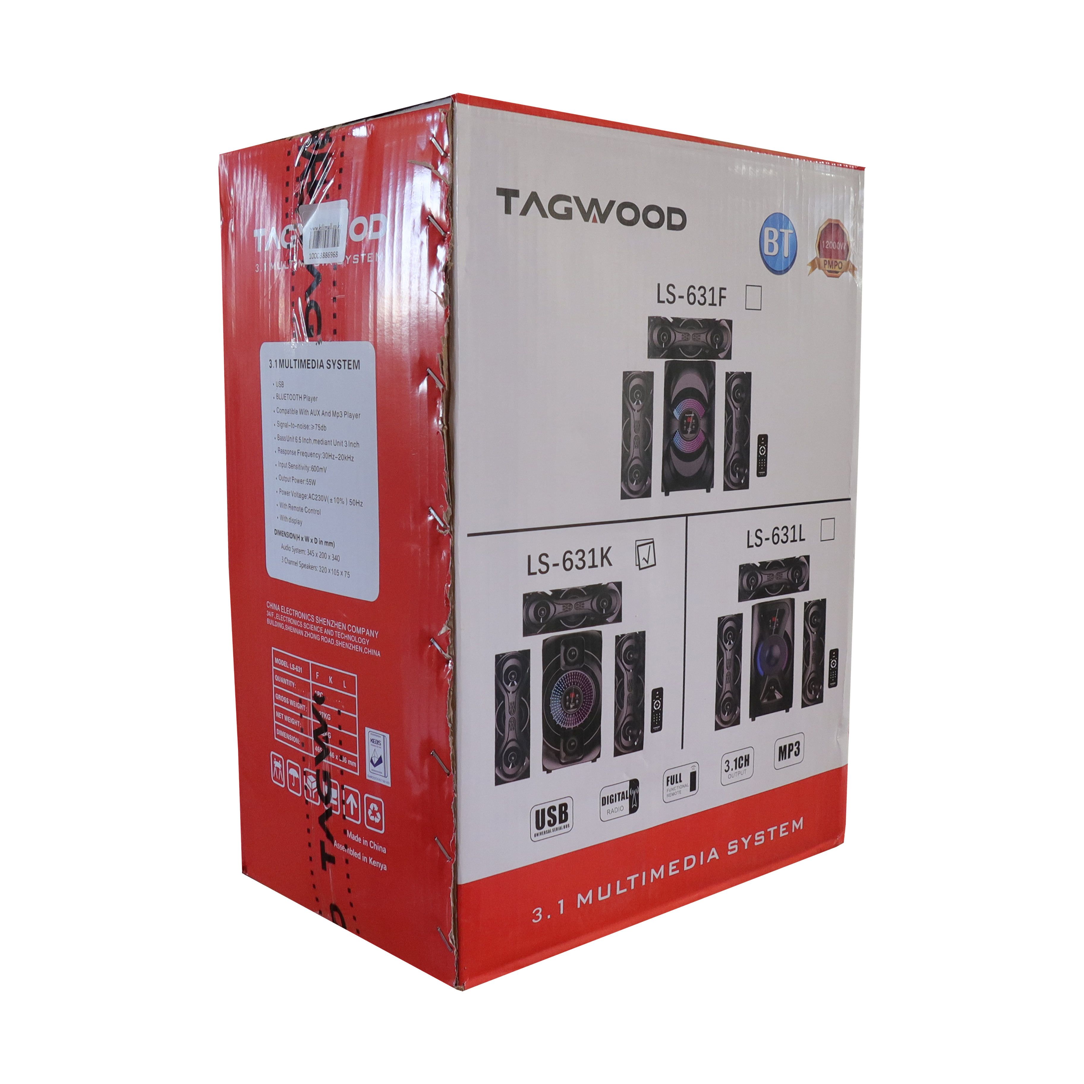 Tagwood New Arrival 631K 3.1CH Woofer Subwoofer Bluetooth Cinema Home theater System Bluetooth Hi-Fi Speaker Speaker System