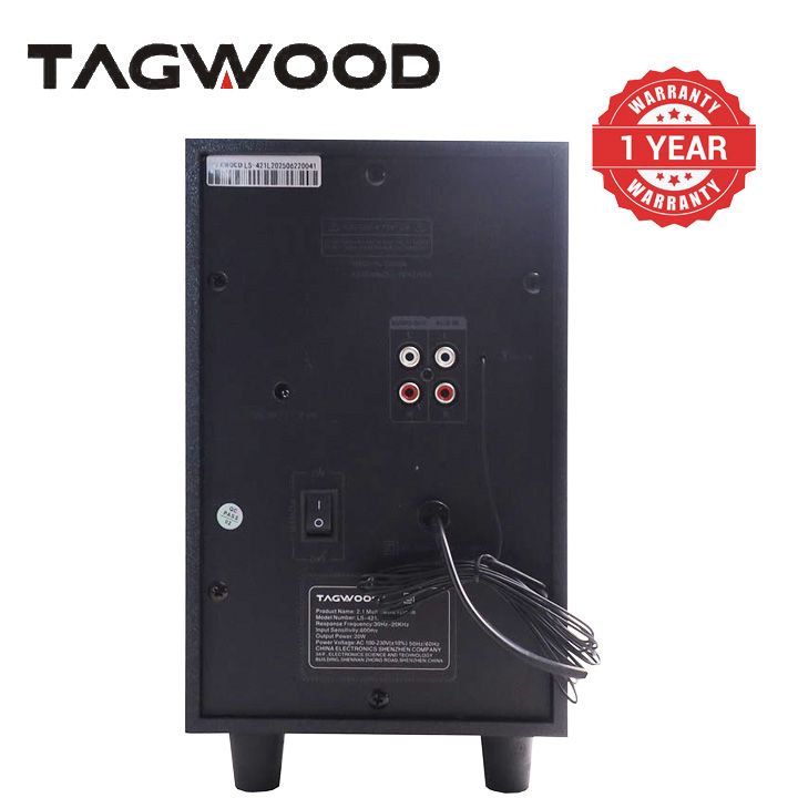 TAGWOOD LS 421L 2.1CH  WOOFER Home Audio SPEAKER BLUETOOTH/FM/SB/USB Subwoofer Speaker System