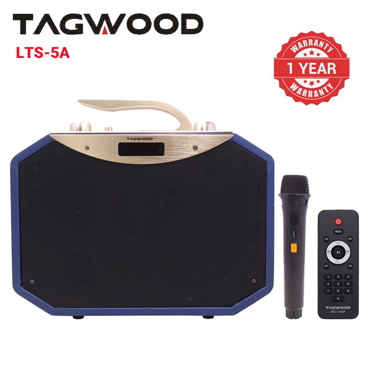 Tagwood LTS-5A Trolley Speaker Porteable Portable Speaker Subwoofer Outdoor Speaker ,Bluetooth,Free Wireless Microphone a Built in Battery Woofer Woofer