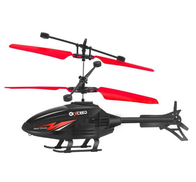 Rechargeable toy helicopter can fly and resist falling remote control aircraft induction helicopter suspension toy with light children's toys Fast delivery within 1-5 days
