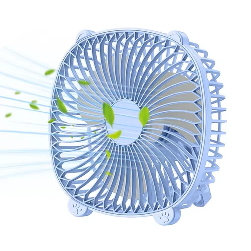 USB rechargeable desk fan with light multi-function portable desktop fan household appliance gift USB desktop fan office computer power bank charging silent USB fan Fast delivery within 1-5 days