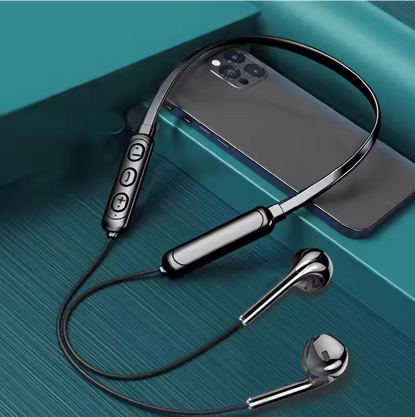 Local fast delivery Wireless 9D Bluetooth earphone Neck Hanging Stereo Noise Reduction Universal 5.0 In Ear Sports earphone Microphone For Smart Phone