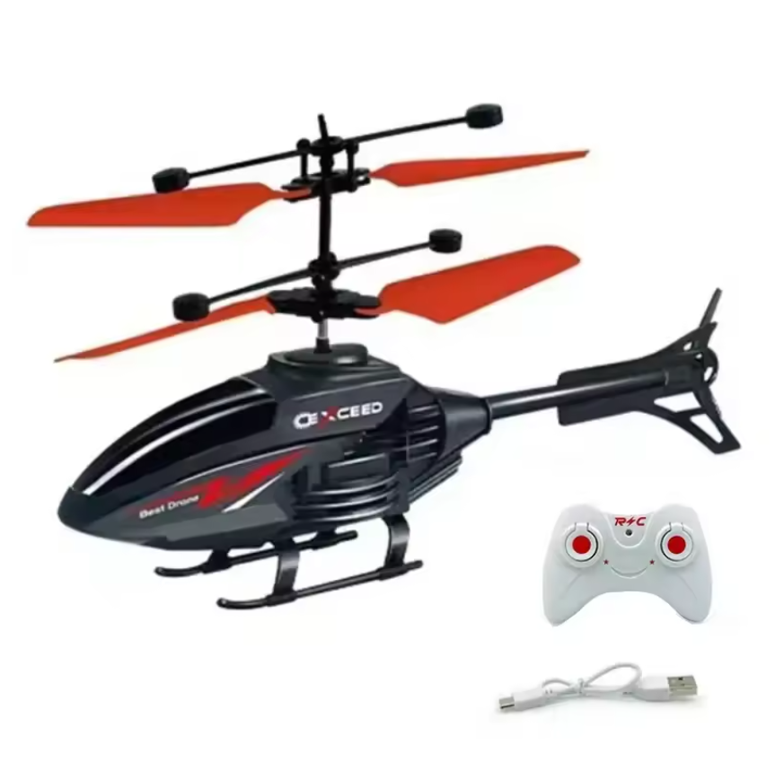 Rechargeable toy helicopter can fly and resist falling remote control aircraft induction helicopter suspension toy with light children's toys Fast delivery within 1-5 days