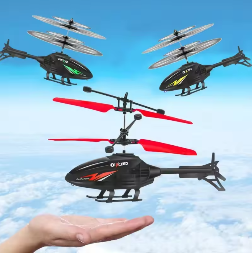 Rechargeable toy helicopter can fly and resist falling remote control aircraft induction helicopter suspension toy with light children's toys Fast delivery within 1-5 days