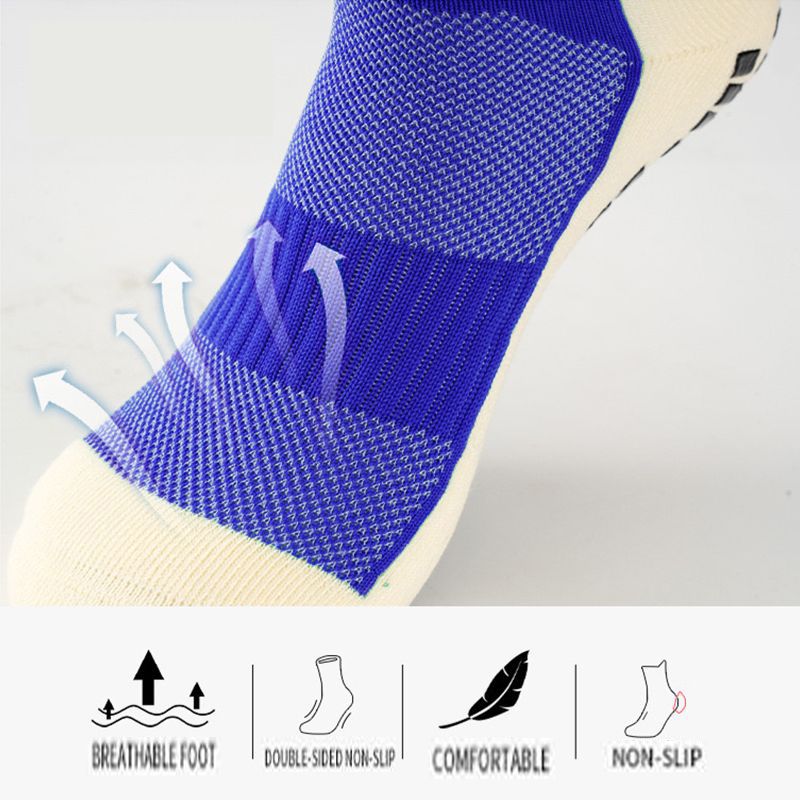 3-in-1 Professional Soccer Socks + Shin Guards + Mid-calf Anti-slip Slip Gloves for Soccer Training and Long Leg Covers