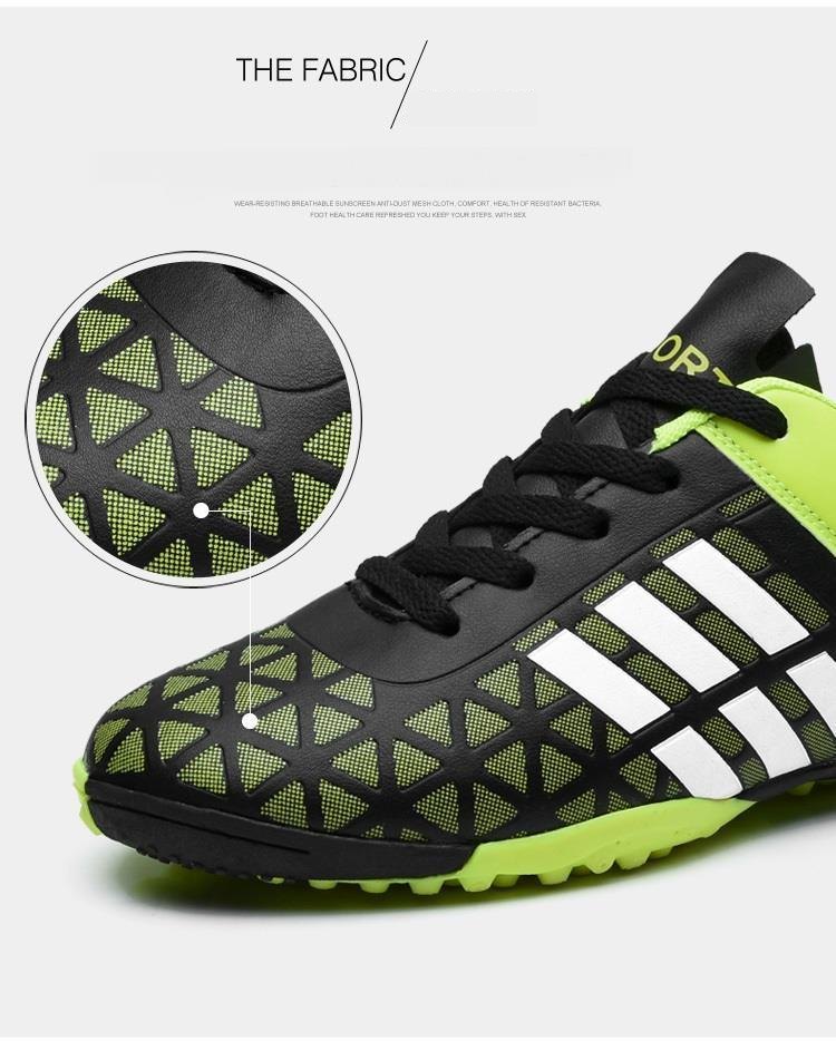 Soccer shoes for men and women High Quality leather uppers and rubber studs suitable for youth and student sports training