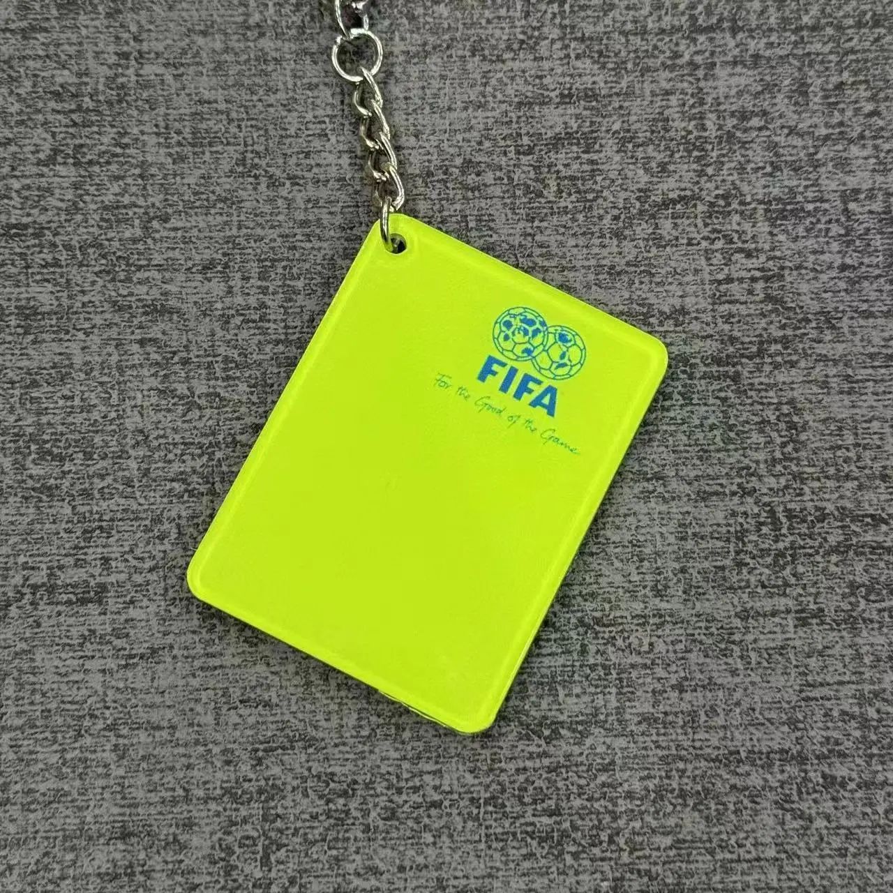 FLFA football referee red and yellow card pendant, fan merchandise, commemorative football game, football-themed pendant, backpack.