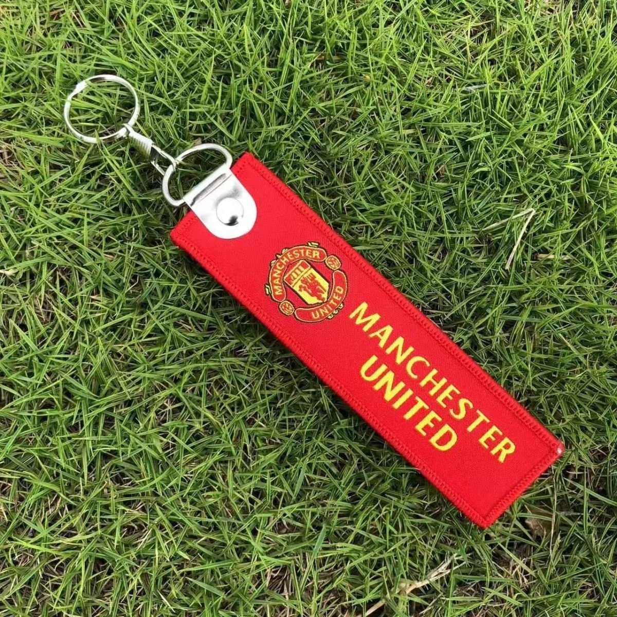 Fan souvenirs, Barcelona, ​​Real Madrid, Manchester United, Liverpool, Bayern Munich, Juventus, woven fabric keychains, bag charms