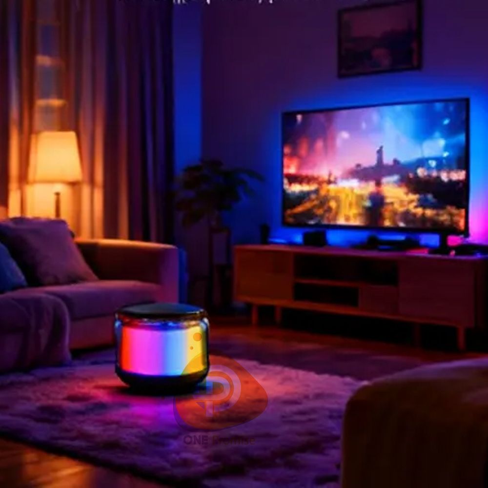 【NEW】Colorful LED Bluetooth speaker  Rhythm light Subwoofer Portable Surround Loudspeaker TF Card Sound Box