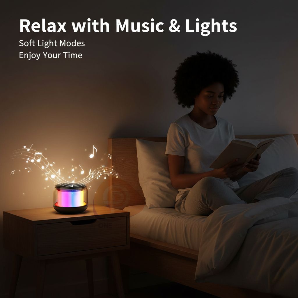 【NEW】Colorful LED Bluetooth speaker  Rhythm light Subwoofer Portable Surround Loudspeaker TF Card Sound Box